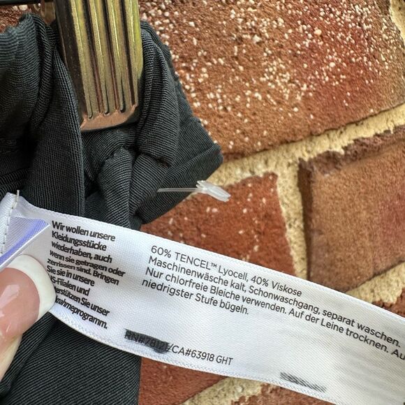 Eileen Fisher $278 crepe wide leg pants side slits tencel lyocell viscose XS - Picture 6 of 9